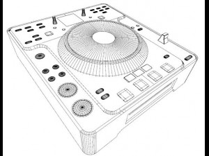 stanton cd turntable c314 3D 모델
