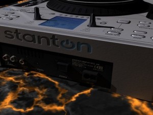 stanton cd turntable c314 3D 모델