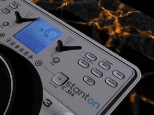 stanton cd turntable c314 3D 모델