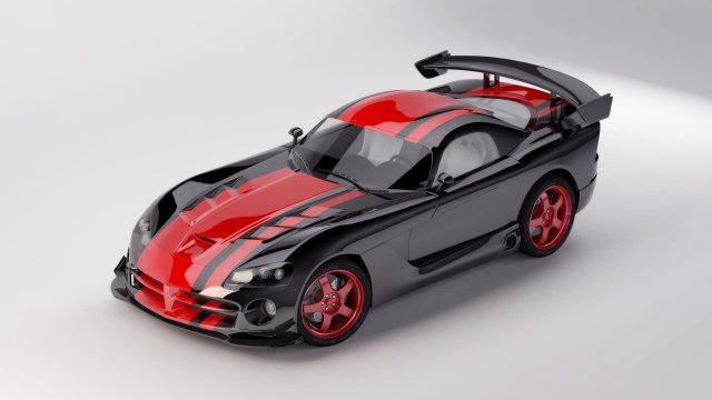 dodge viper srt10 acr Model 3D .c4d .max .obj .3ds .fbx .stl .blend 