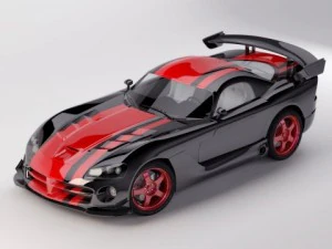 dodge viper srt10 acr 3D Model