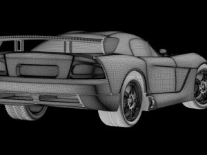 dodge viper srt10 acr 3D Model