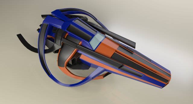 spaceship design Modelo 3D .c4d .max .obj .3ds .fbx .stl .blend