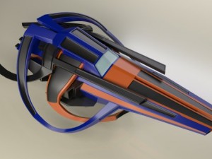 spaceship design Modello 3D