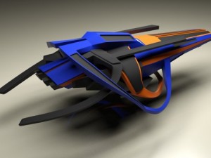 spaceship design Modelo 3D