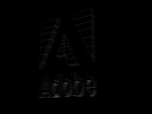 adobe logo Model 3D