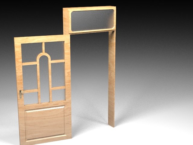 homedoor Model 3D .c4d .max .obj .3ds .fbx .stl .blend 