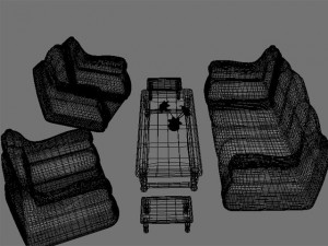 sofa setobj Modelo 3D