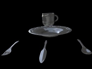 plate set 3D Modell