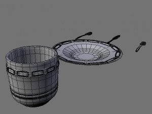 plate set 3D Modell