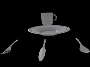 plate set 3D Modell
