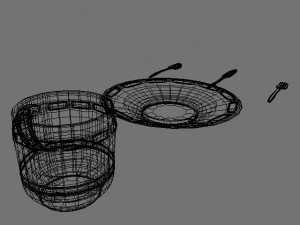 plate set 3D Modell