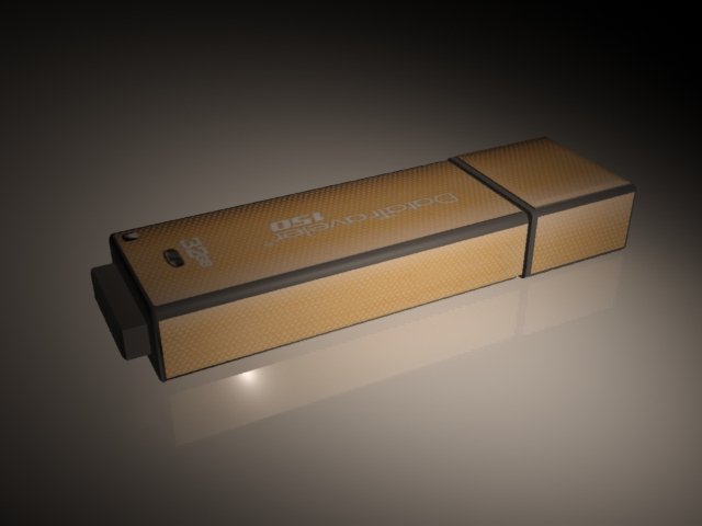 kingston flash drive Model 3D .c4d .max .obj .3ds .fbx .stl .blend 