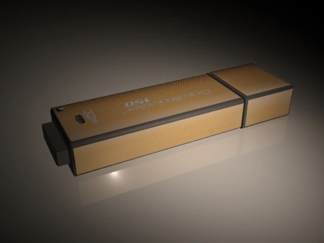 kingston flash drive 3D Model .c4d .max .obj .3ds .fbx .stl .blend 