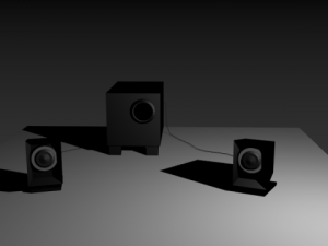speaker set Modelo 3D