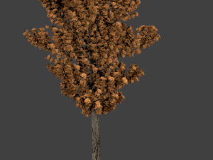 high poly autumn tree 2 3D Model