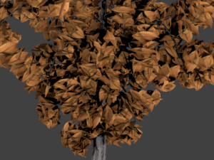 high poly autumn tree 3 3Dモデル