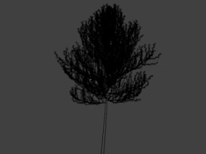 high poly autumn tree 4 3D Model