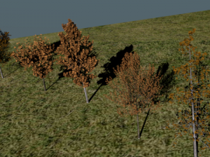 high poly autumn tree package 3D Модель
