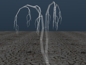 high poly dead tree 2 Modèle 3D