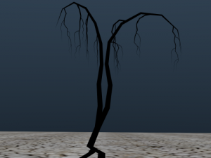 high poly dead tree 2 Modèle 3D