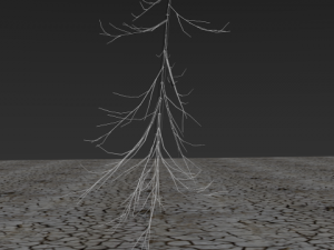 high poly dead tree 3 Modelo 3D