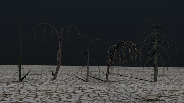 high poly dead tree package 3D 모델 .c4d .max .obj .3ds .fbx .stl .blend 
