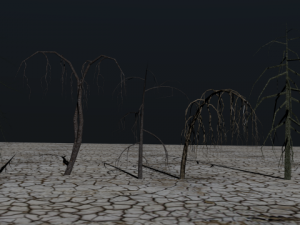high poly dead tree package Modelo 3D