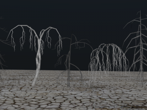 high poly dead tree package 3D 모델