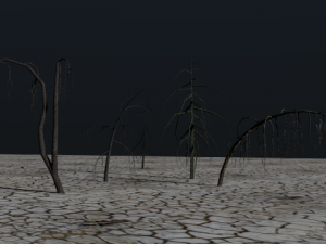 high poly dead tree package 3D 모델