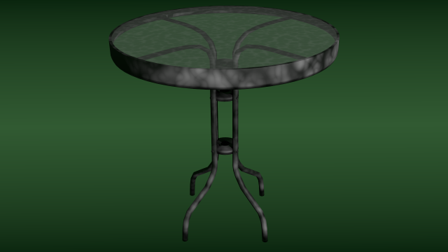 round glass table 3D Model .c4d .max .obj .3ds .fbx .stl .blend 