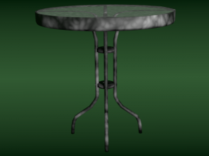 round glass table 3D Model