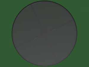 round glass table 3D Model