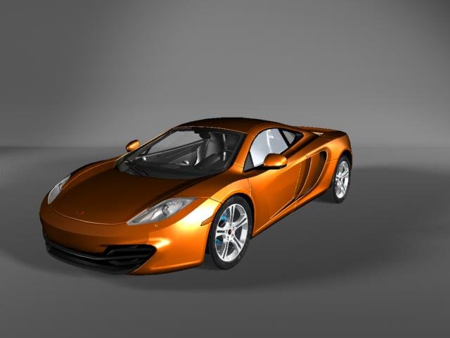 mclaren mp4 12c 3D Model .c4d .max .obj .3ds .fbx .stl .blend 