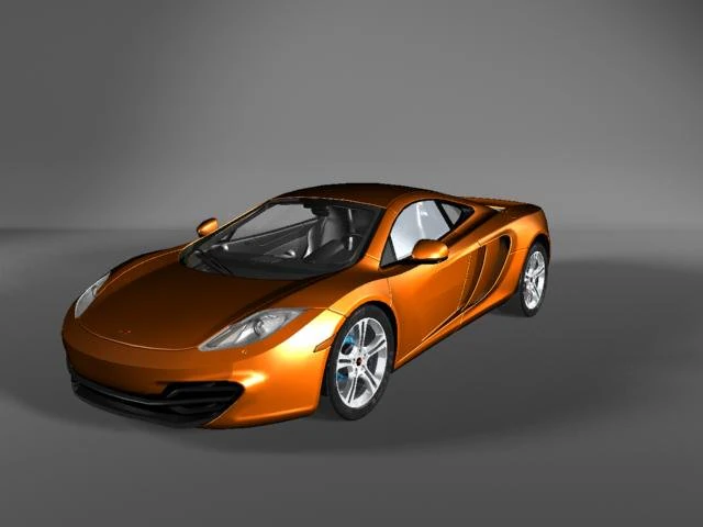 mclaren mp4 12c 3D Model .c4d .max .obj .3ds .fbx .stl .blend 