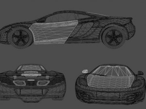 mclaren mp4 12c 3D Model