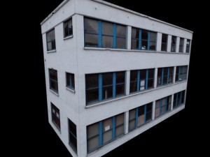 white building Model 3D