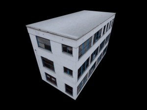 white building Model 3D
