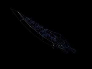 fantasy rocky sword Model 3D