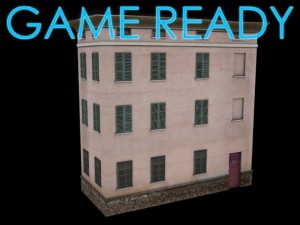 building mincio 1 low poly 3D Model