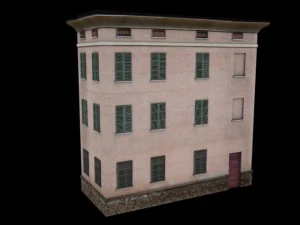 building mincio 1 low poly 3D Model