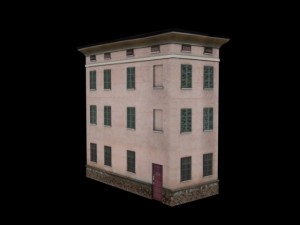 building mincio 1 low poly 3D Modell