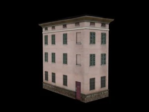 building mincio 1 low poly 3D Model