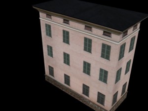 building mincio 1 low poly 3D Modell
