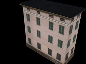 building mincio 1 low poly 3D Model