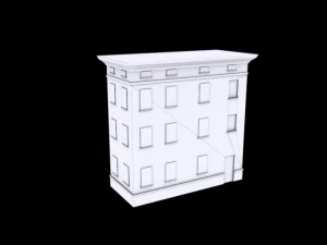 building mincio 1 low poly 3D Model