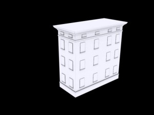 building mincio 1 low poly 3D Modell