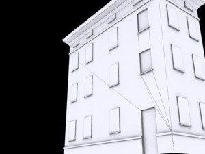 building mincio 1 low poly 3D Modell