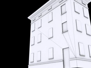 building mincio 1 low poly 3D Model