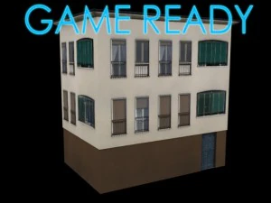 construction de mincio 2 low poly Modèle 3D